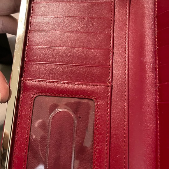 Lodis Red Textured Wallet - Picture 9 of 9
